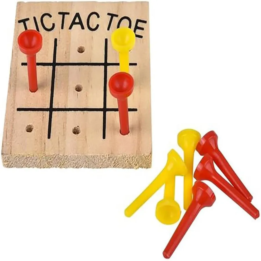 Wooden TICTACTOE Classic Strategy Toy Fo Keeraft Home Gifts — wholesale Toys & Games by the case