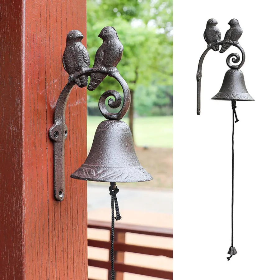 Vintage Wall Bell with Birds – Home & Farmhouse Decor — wholesale Home & Décor by the case