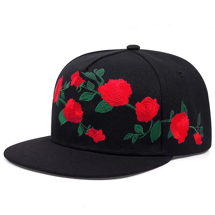 Rose Embroidery Adjustable Baseball Caps - Assorted — wholesale Apparel & Accessories by the case