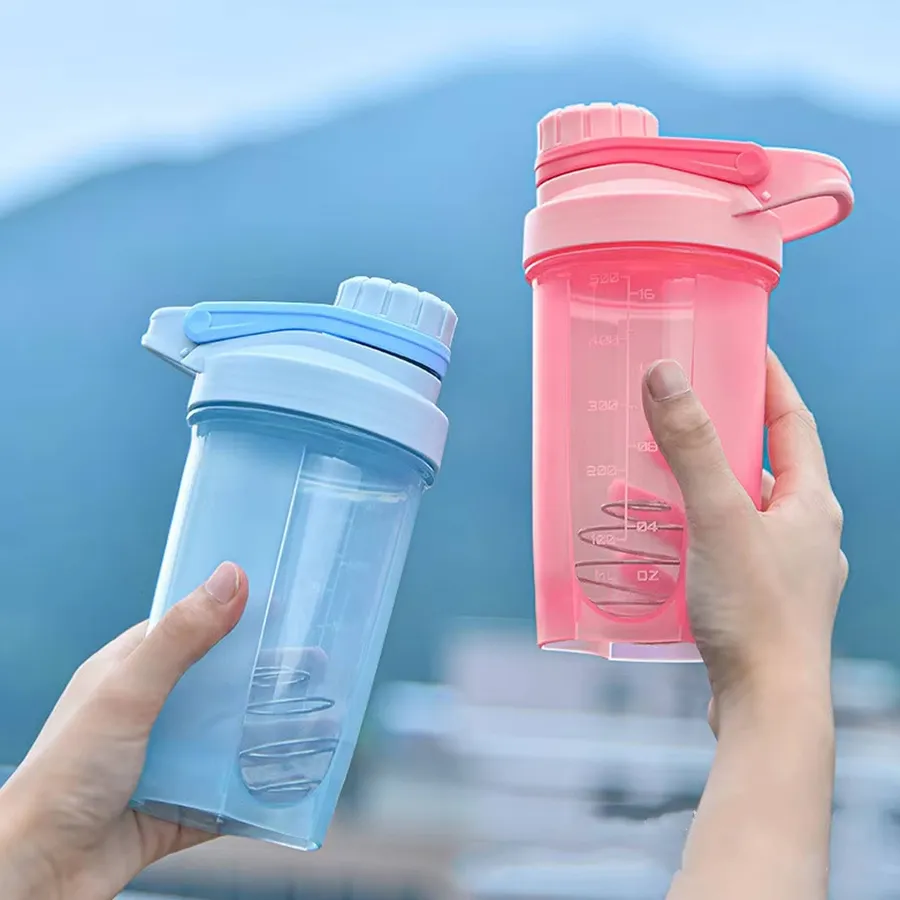 Plastic Leak Proof Protein Shaker Water Bottle - Assorted — wholesale Kitchen & Drinkware by the case