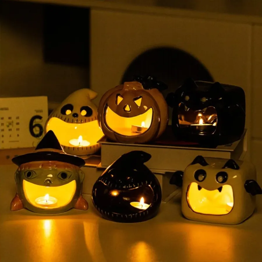 Pumpkin Candle Holder – Halloween Decoration — wholesale Seasonal & Holiday by the case