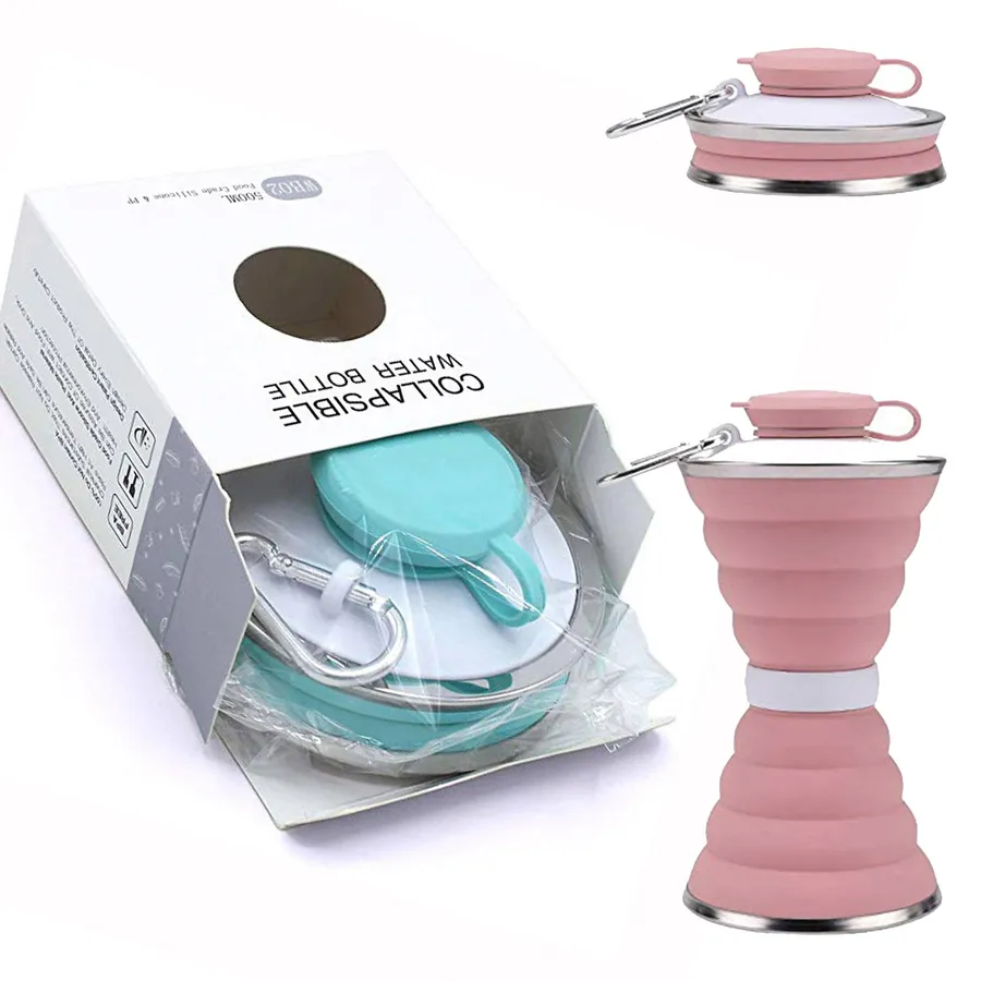 Reusable Portable Collapsible Water Bottle In Bulk — wholesale Kitchen & Drinkware by the case