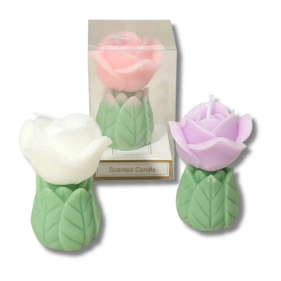 Rose Blossom Scented Candles For Home Decore — wholesale Home & Décor by the case