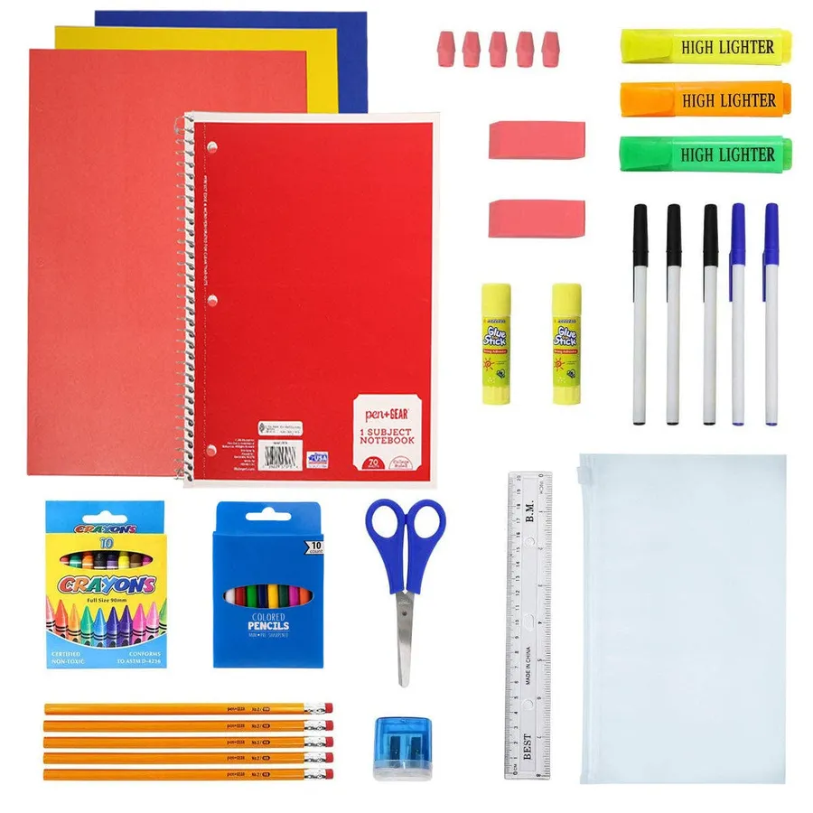 50 Piece Premium Wholesale Back to school kit for Kids — wholesale Bags & Backpacks by the case