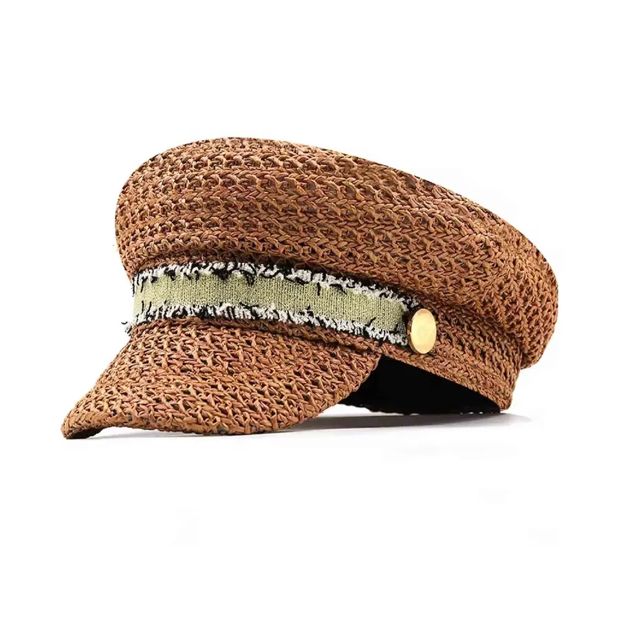 Beach Sun Visor Straw Hat For Women's — wholesale Apparel & Accessories by the case