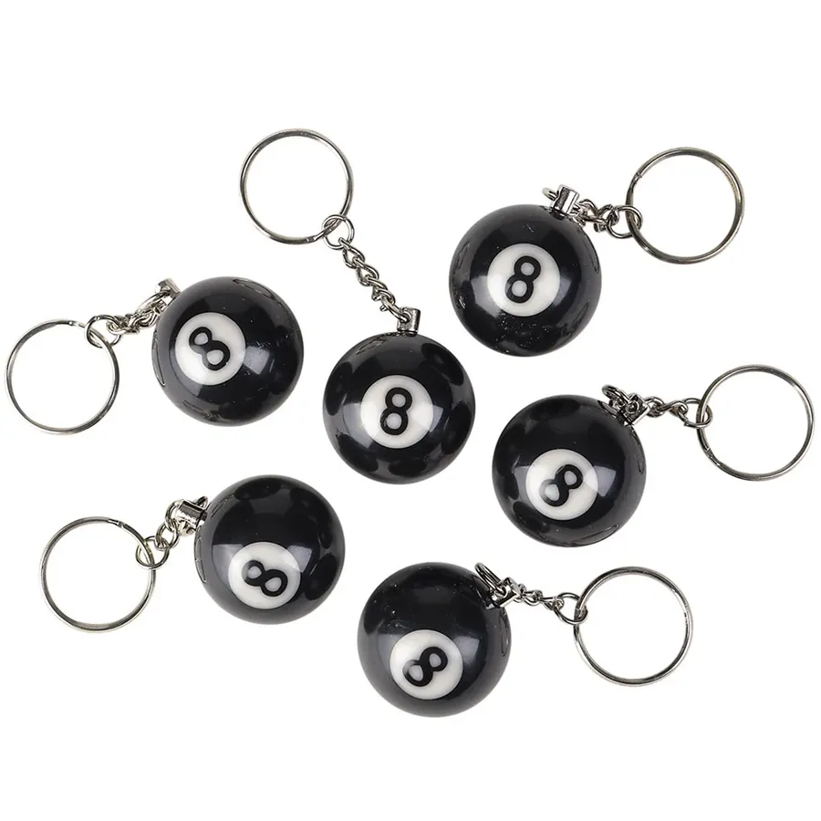 Eight Ball Keychain Accessory for Pool Lovers — wholesale Keychains & Charms by the case