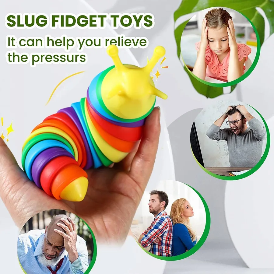 Caterpillar Fidget Stress Reliever - Easter Assortment — wholesale Fidgets & Sensory by the case