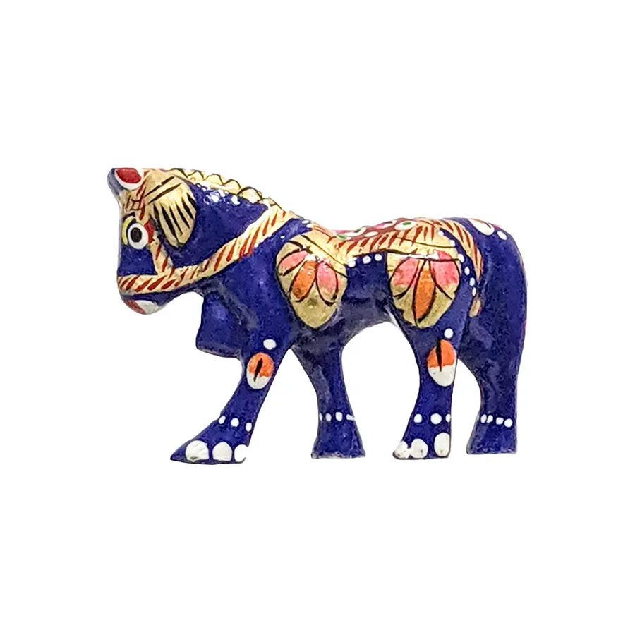Hand-Painted Blue Color Horse Statue (2. Keeraft Home Gifts — wholesale Toys & Games by the case