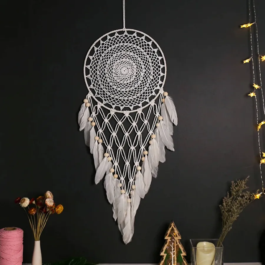 Macrame Hand-Woven Dream Catcher Fall Wall Decor — wholesale Home & Décor by the case