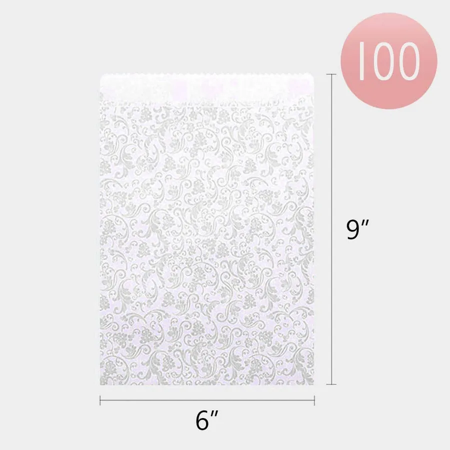 Vibrant Gray Color Stylish Patterned Printed Treat Paper Bag — wholesale Bags & Backpacks by the case