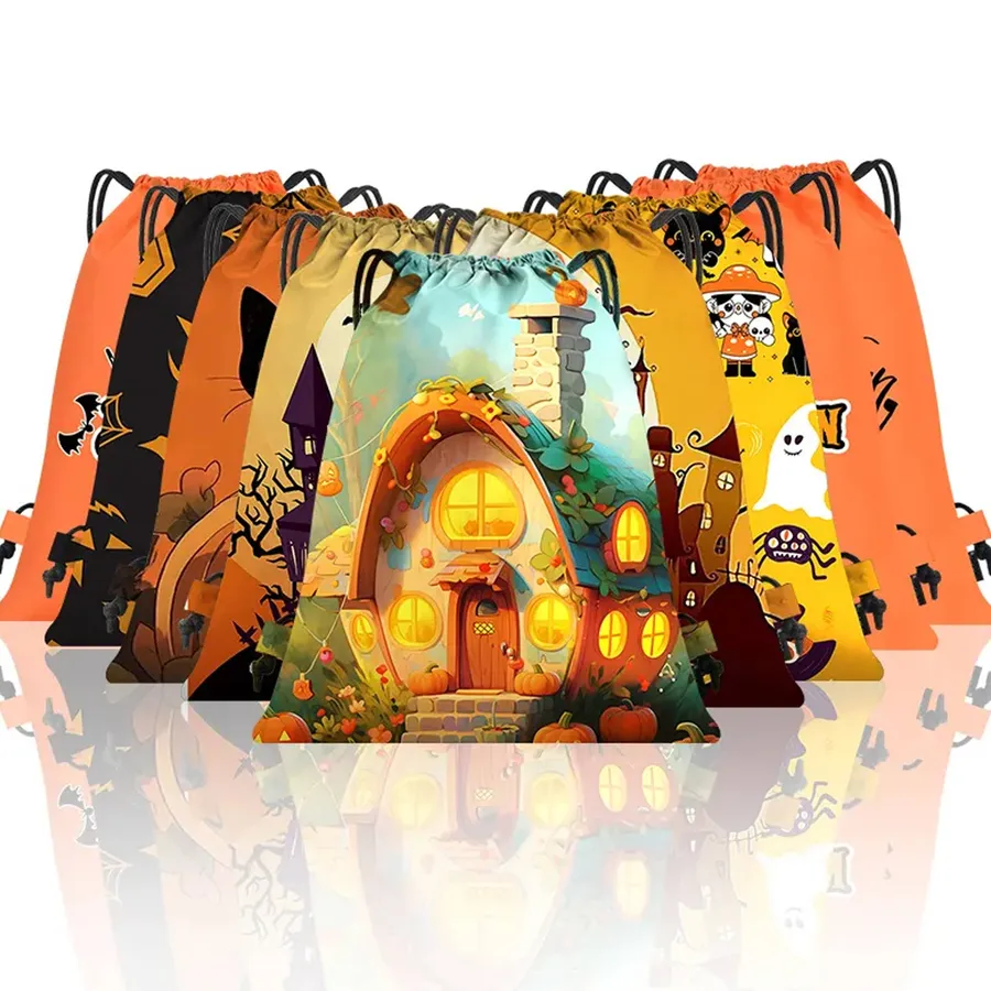 Waterproof Polyester Drawstring Valentine Backpack -Assorted — wholesale Seasonal & Holiday by the case