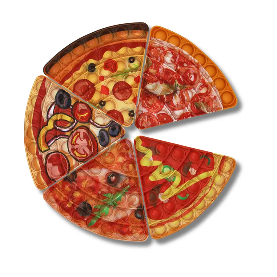 Pizza Pop It Stress Relief Fidget Kids Toy — wholesale Fidgets & Sensory by the case