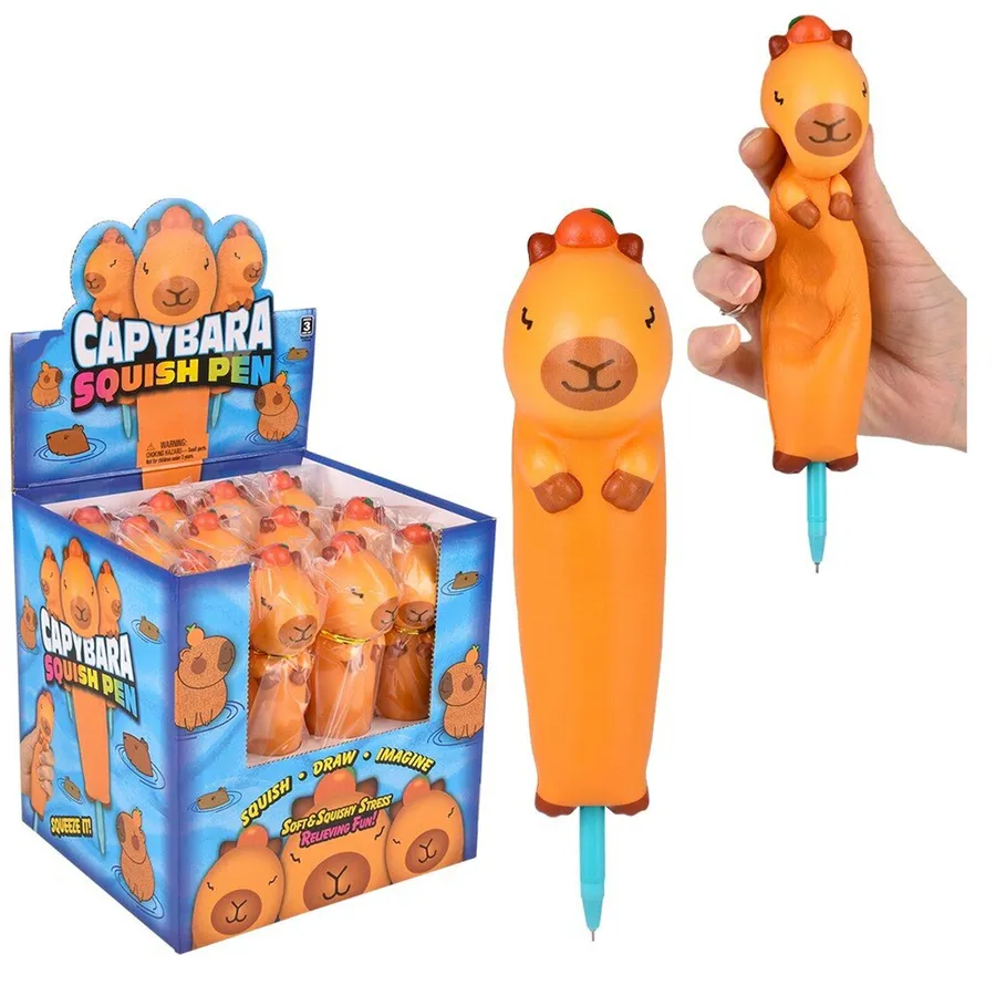 Capybara Squishy Pens For Back To School Kids — wholesale Plush & Squishies by the case