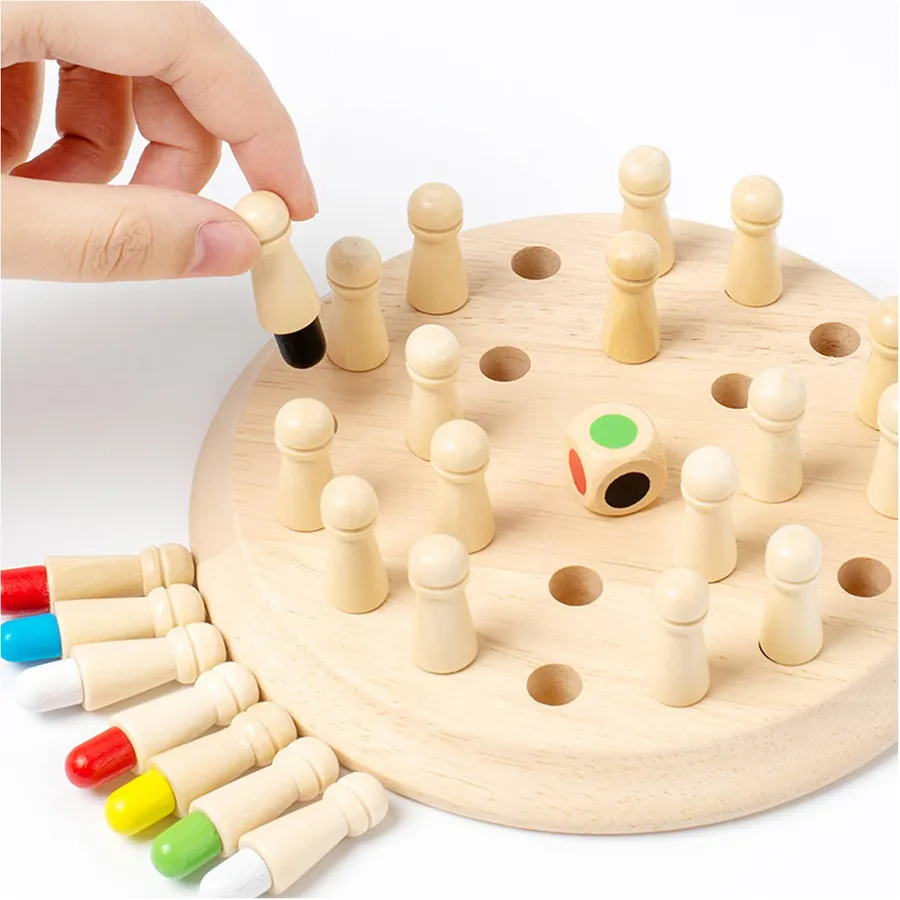 Classic Wooden Match Stick Chess Toy - In Bulk — wholesale Toys & Games by the case