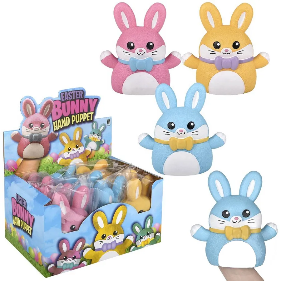 Bunny Stretchy Hand Puppet For Kids - Assorted — wholesale More Wholesale Goods by the case