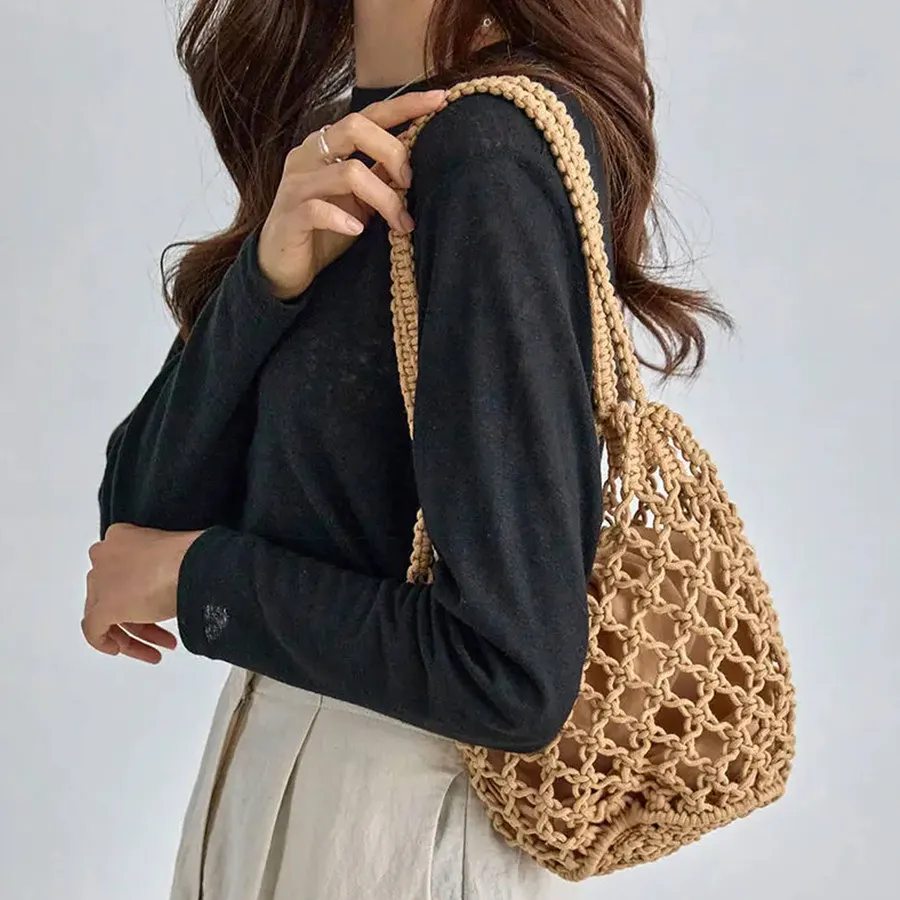Easter Knitted Bucket Beach Bag For Women's — wholesale Seasonal & Holiday by the case