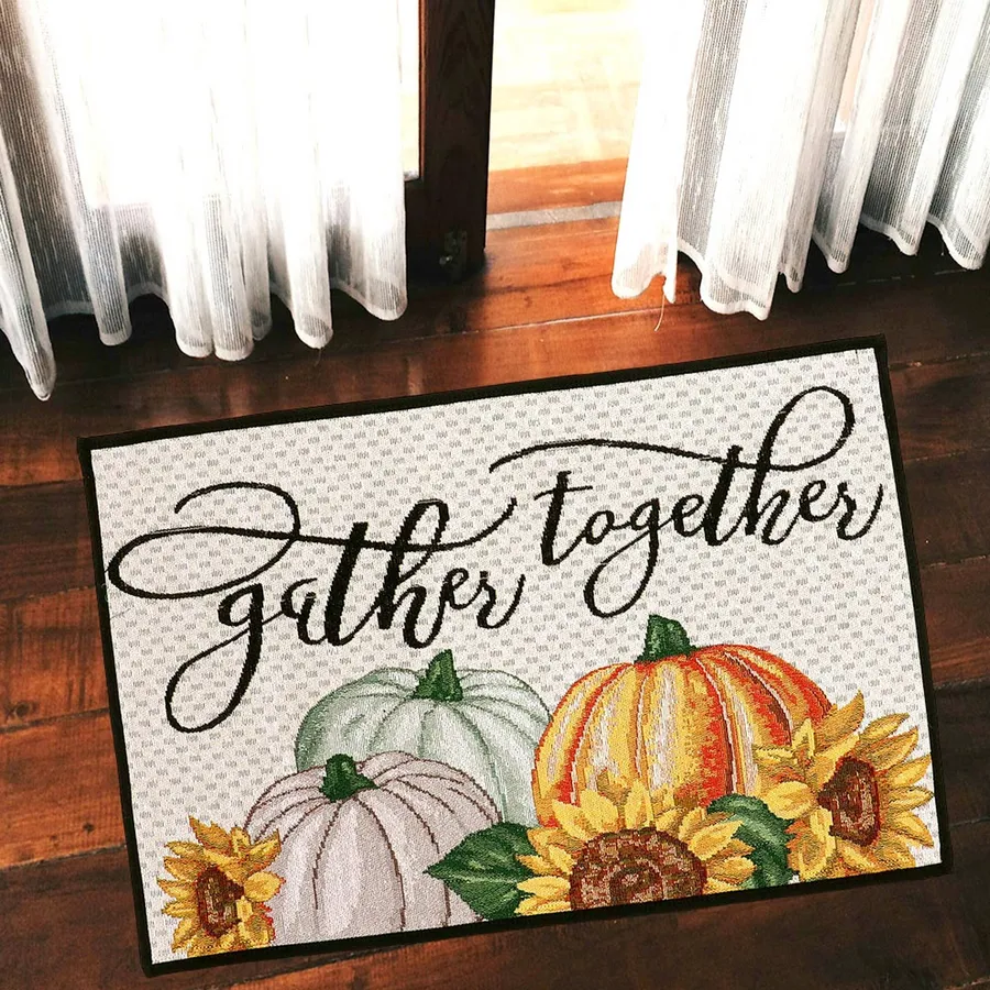 Pumpkin Sunflower Printed Tapestry Door Mat — wholesale More Wholesale Goods by the case