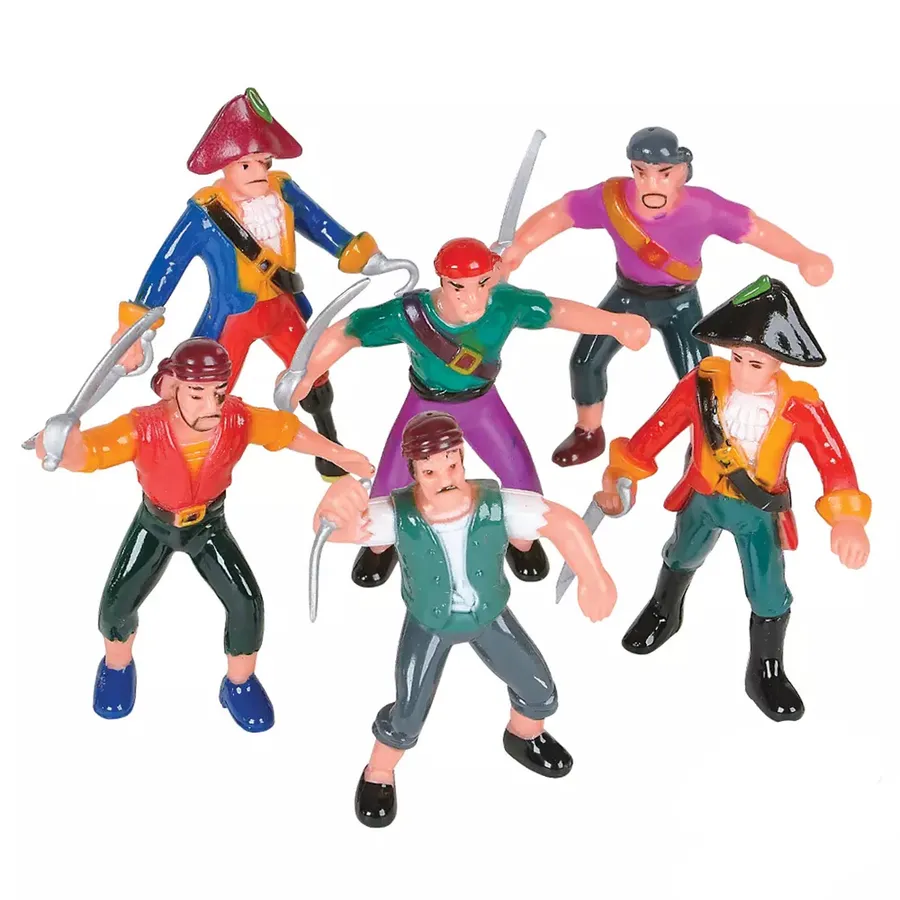 Bendable Pirates Fidget Kids Toy- Assorted — wholesale Fidgets & Sensory by the case