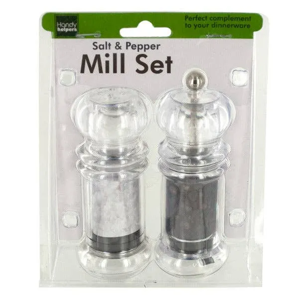 Salt Shaker Pepper Mill Set (Pack of 4) Keeraft Home Gifts — wholesale Home & Décor by the case