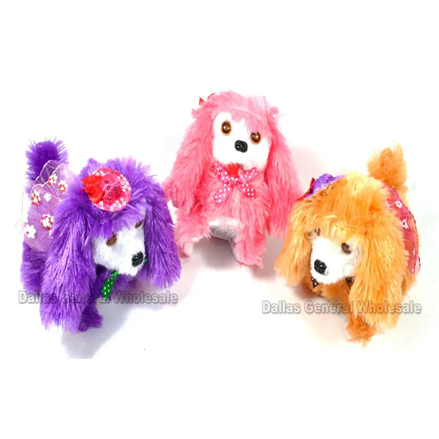 Long Hair Walking Barking Puppy Dogs In Bulk — wholesale Apparel & Accessories by the case