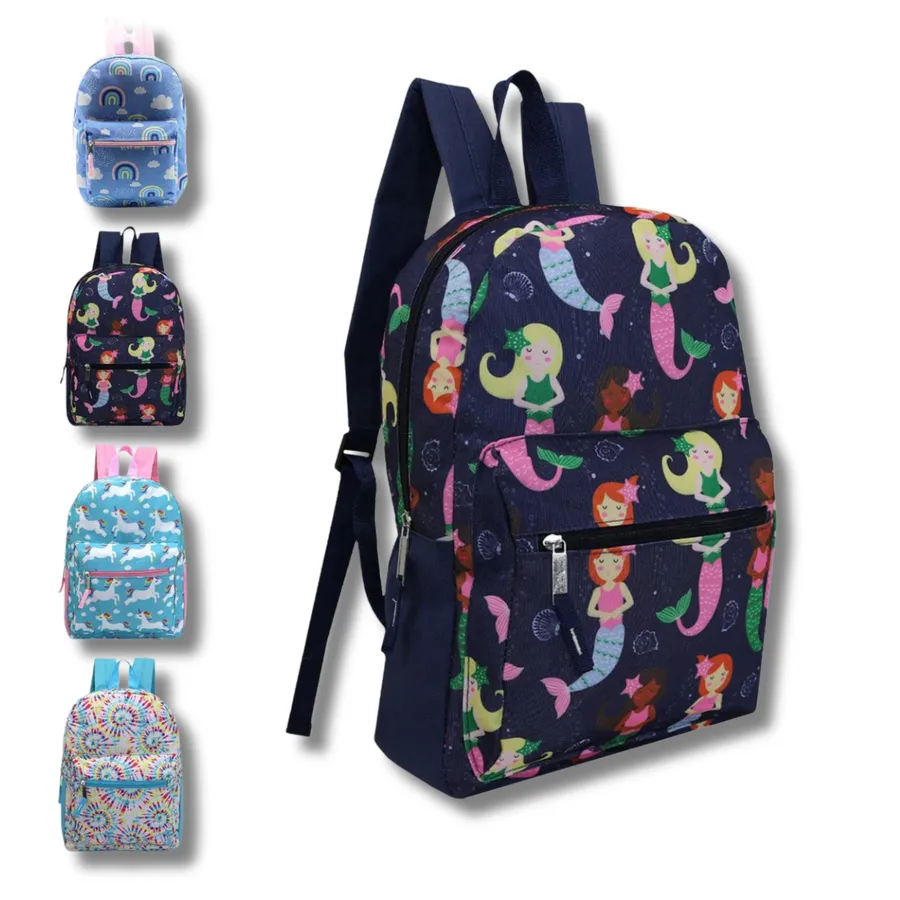 Printed Back To School Backpack - Assorted — wholesale Bags & Backpacks by the case
