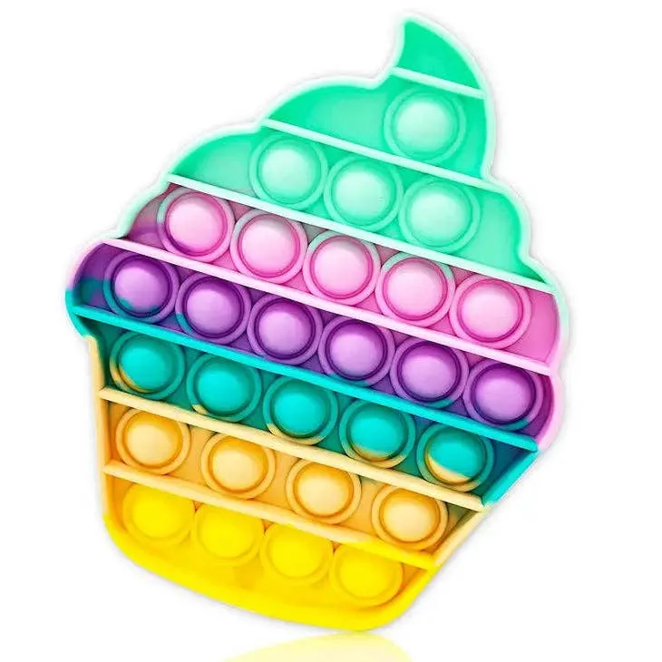 Rainbow Cupcake Pop it Fidget Kids Toy — wholesale Fidgets & Sensory by the case
