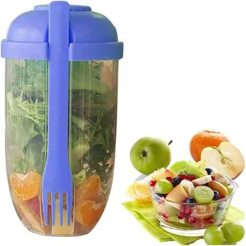 Portable Salad Shaker Cup | On-the-Go Meal Prep — wholesale Kitchen & Drinkware by the case