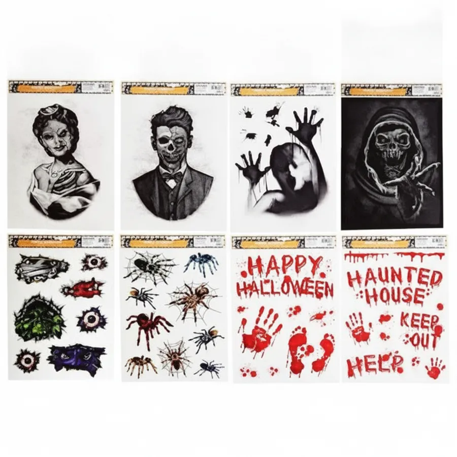 Spooky Halloween Window Clings - Seasonal Glass Decals & Holiday Party Decor — wholesale Seasonal & Holiday by the case