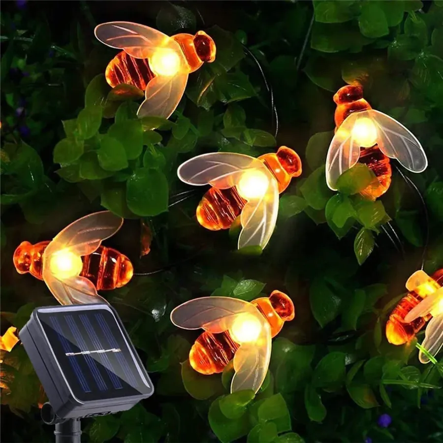 Solar Bee LED String Lights for Garden Decor — wholesale Home & Décor by the case
