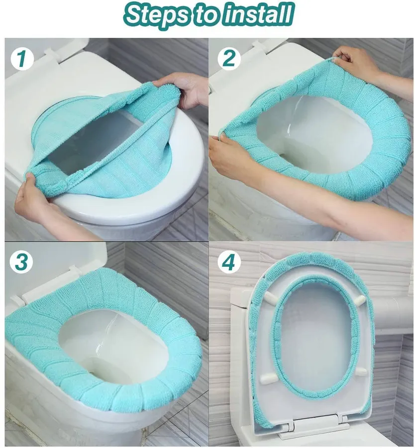 Soft Toilet Seat Covers - Cozy & Washable Fabric — wholesale More Wholesale Goods by the case
