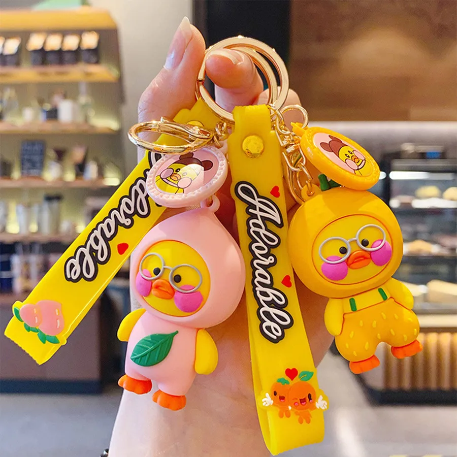 Mini Fruit Animals Backpack Keychains - Assorted — wholesale Keychains & Charms by the case