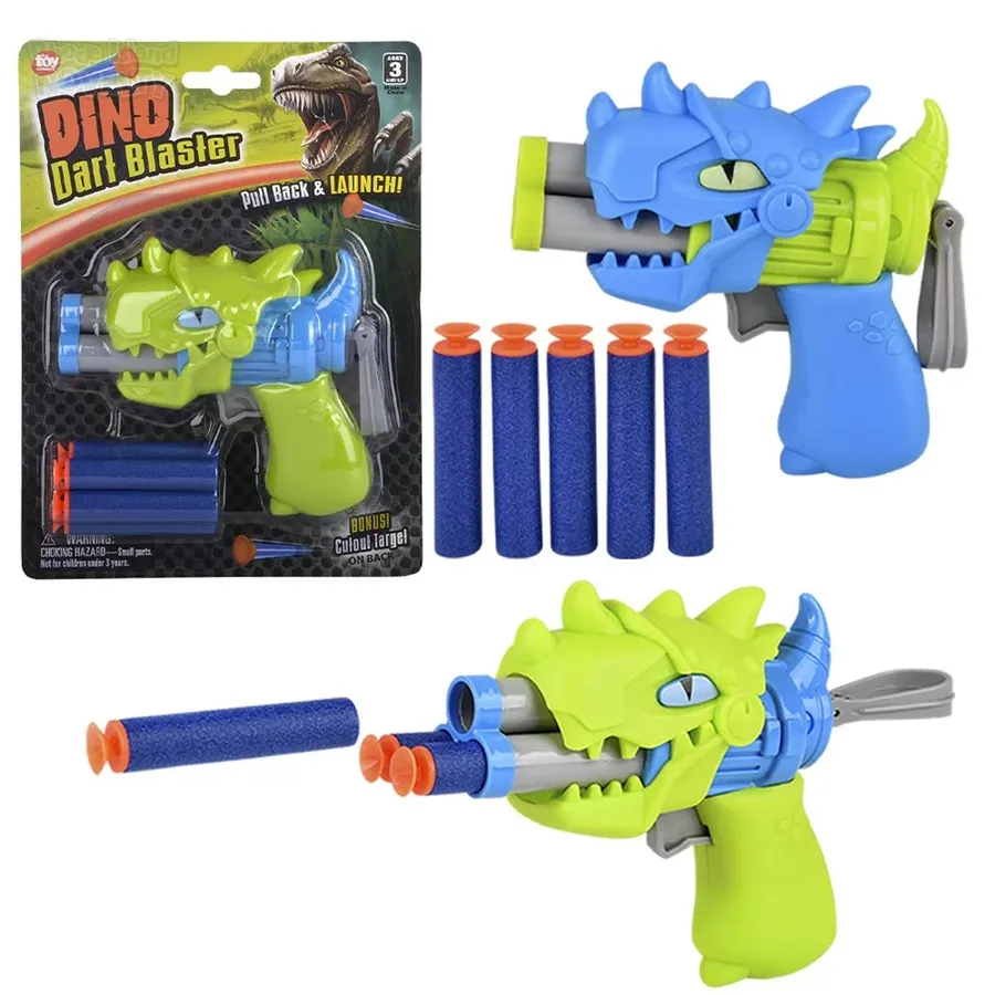 Dino Blaster Foam Dart Gun Set for Kids - Easy-to-Shoot — wholesale Toys & Games by the case