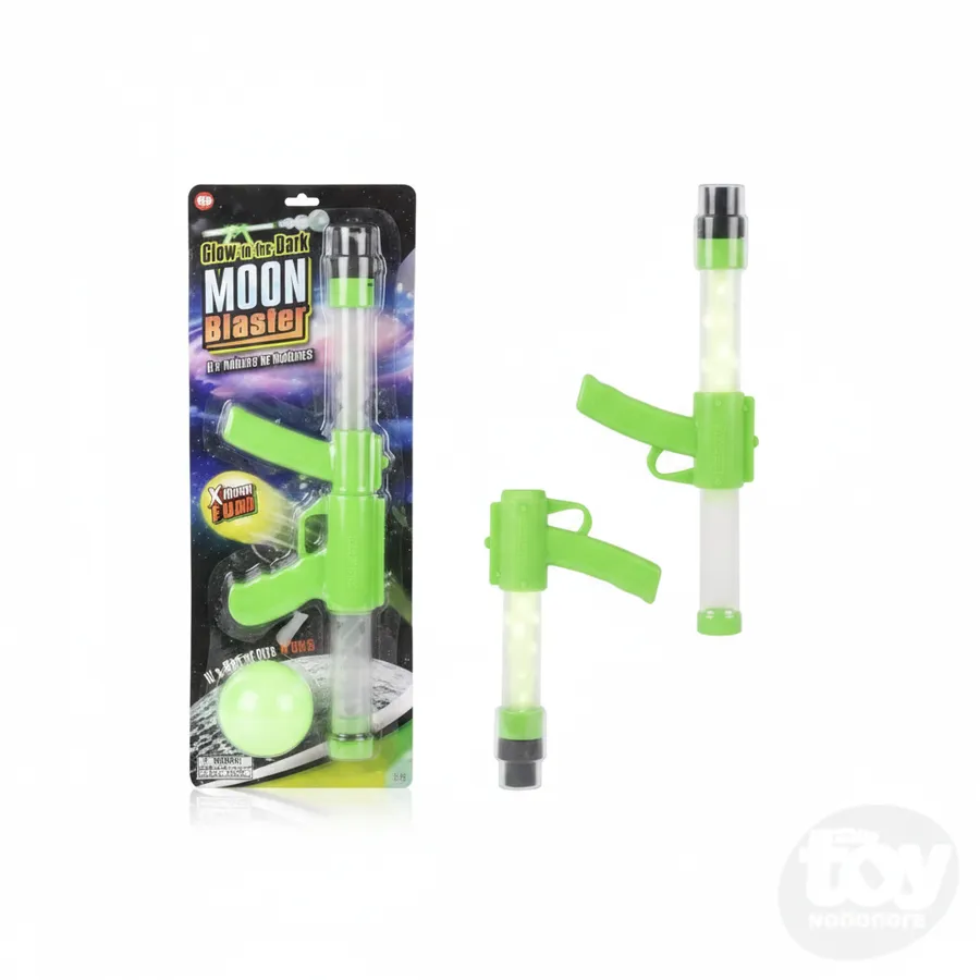 Glow in the Dark Moon Blaster Toy - 19-Inch Space Blaster for Kids Playtime and Party Favors — wholesale Party & Gifts by the case