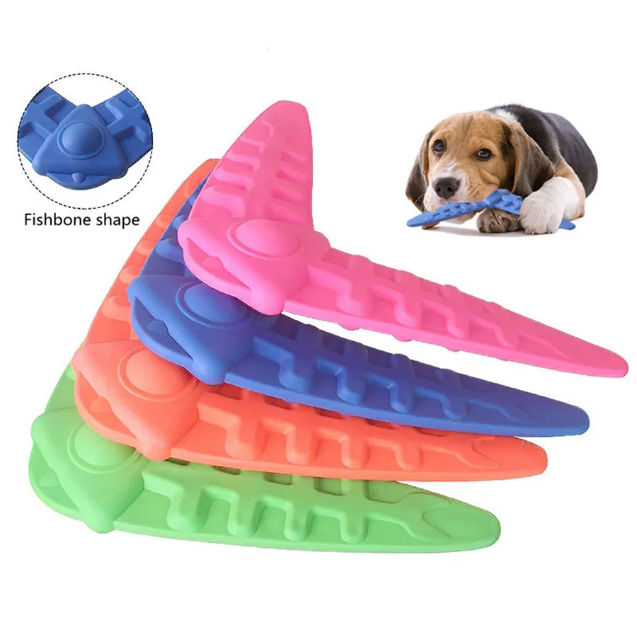 Boomerang-Shaped Dog Chew Toy - Bulk — wholesale Pet by the case