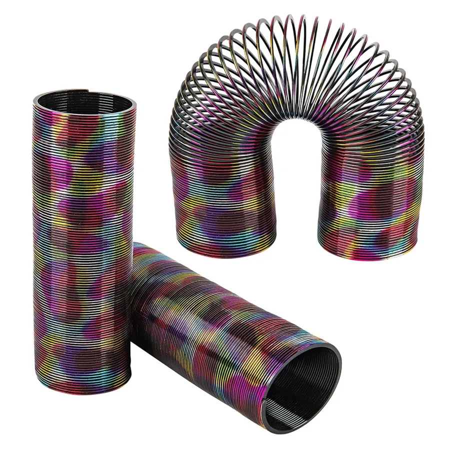 Long Metallic Rainbow Coil Spring In Bulk — wholesale Toys & Games by the case