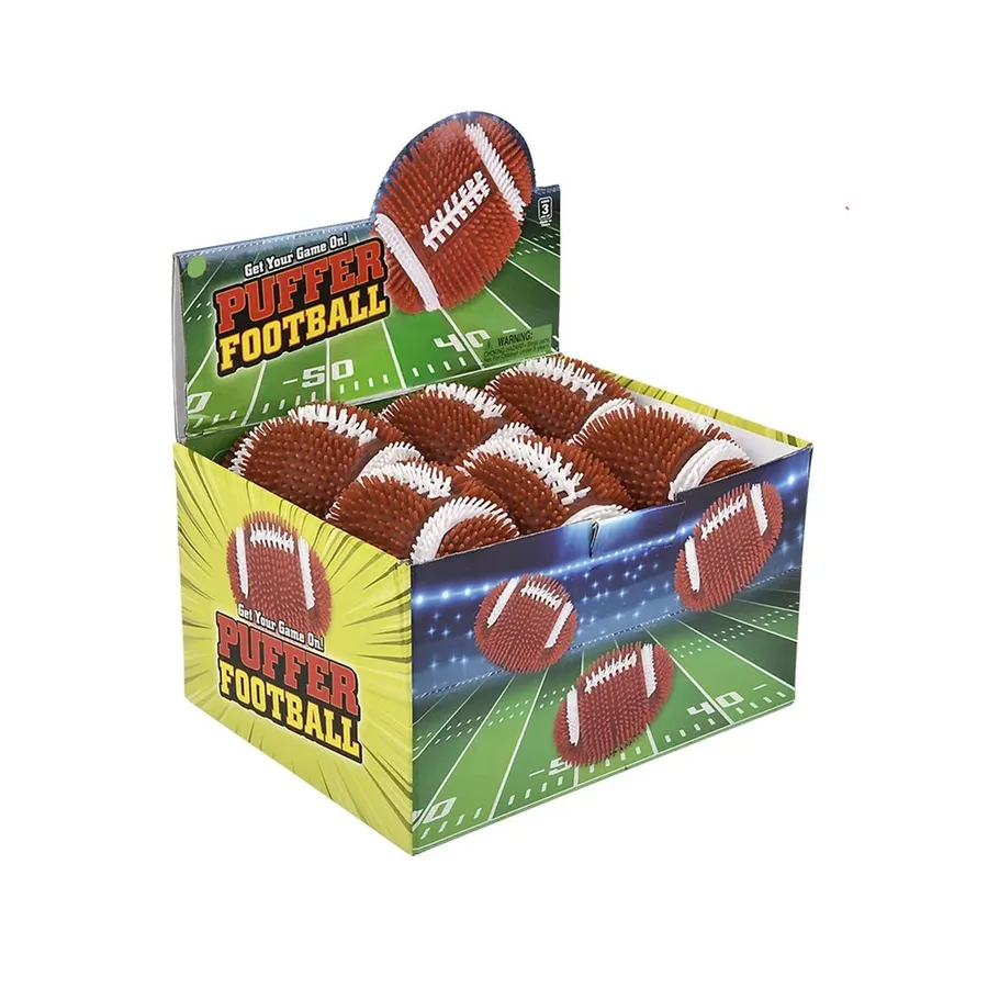 Squishy Toy Puffer Football - Kids Stress Ball & Sensory Fidget — wholesale Fidgets & Sensory by the case