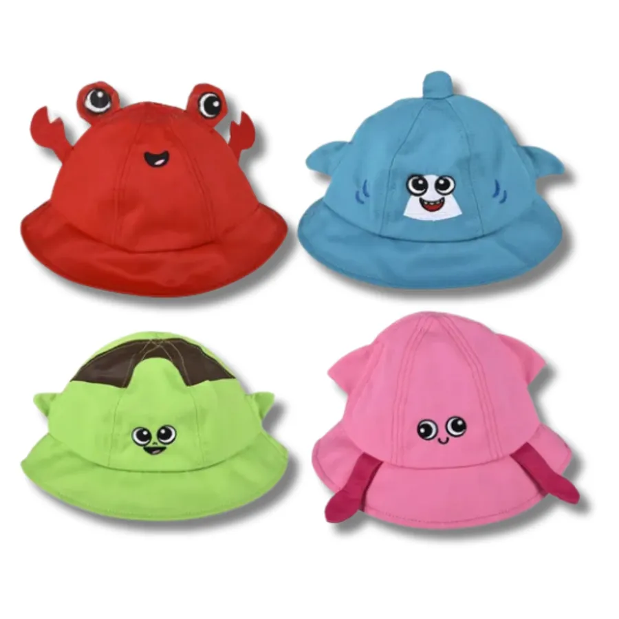 Aquatic Bucket Hat For Kids - Assorted — wholesale Apparel & Accessories by the case