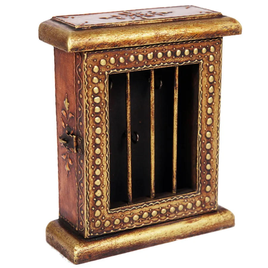 Wooden Handicrafts Grilled Key Holder For Wall Bulk — wholesale Home & Décor by the case