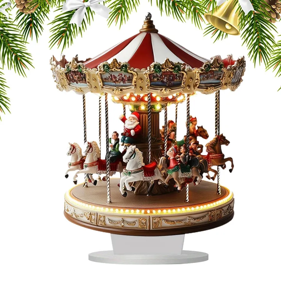 Acrylic Carousel – 2D Desktop Ornament — wholesale Home & Décor by the case