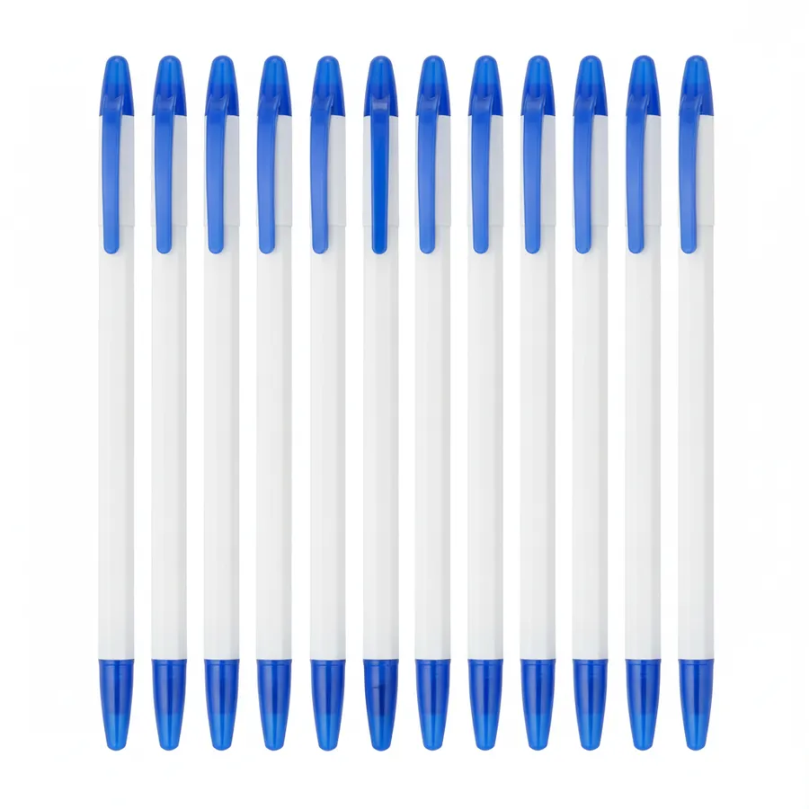 Classic Blue Ink Stick Ballpoint Pens - Everyday Stationery for Office, Classroom, and School Supplies — wholesale Stationery & Office by the case