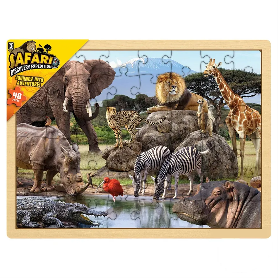 Educational Animal Safari Puzzle Kids Toy — wholesale Toys & Games by the case