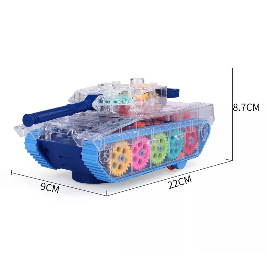 Sensory Toy Kids Musical Gear Glow Tank - Light Up Fidget Gear Toy — wholesale Fidgets & Sensory by the case