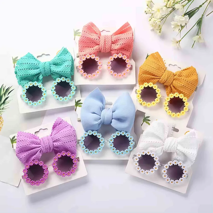 Sunflower Sunglasses & Headband Set for Kids — wholesale Apparel & Accessories by the case
