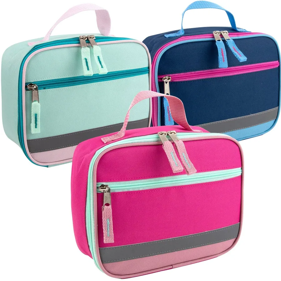 Back to School Reflective Strap Lunch Bag – 3 Color Options — wholesale Bags & Backpacks by the case