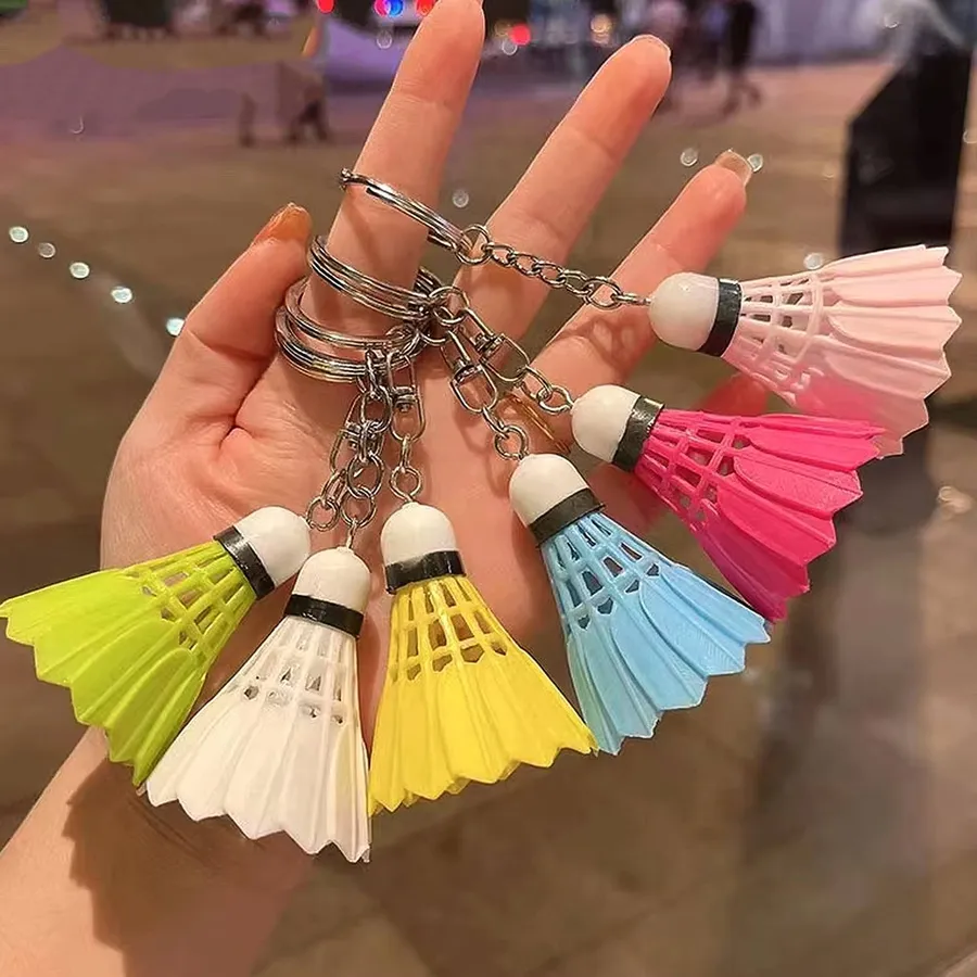 Mini Badminton Keychain Toy - Assorted — wholesale Keychains & Charms by the case
