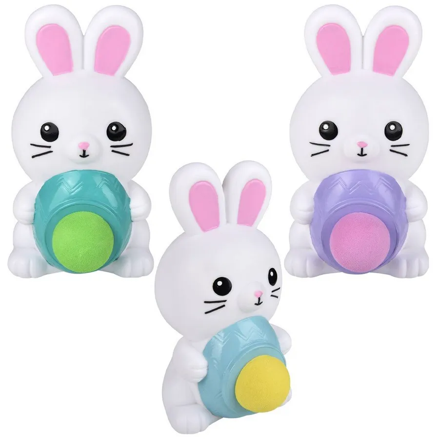 Squeeze Bunny Foam Ball Blaster - Assorted — wholesale Fidgets & Sensory by the case