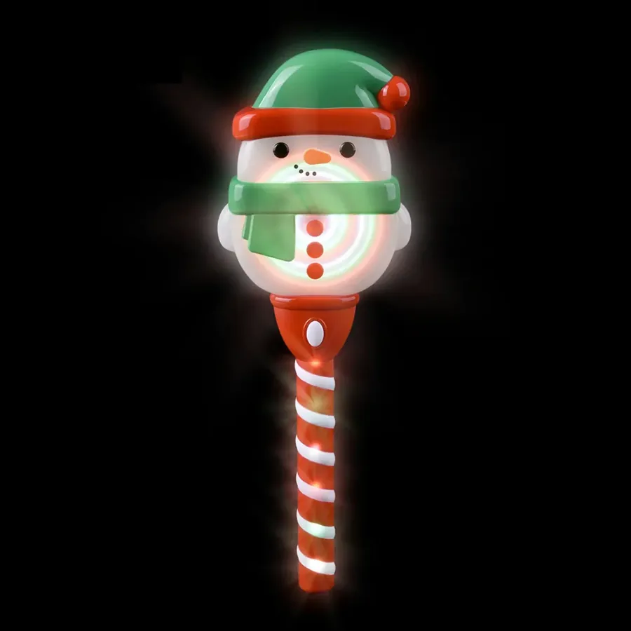 Holiday Light-Up Swirl Snowman Wand Kids Toy — wholesale Seasonal & Holiday by the case
