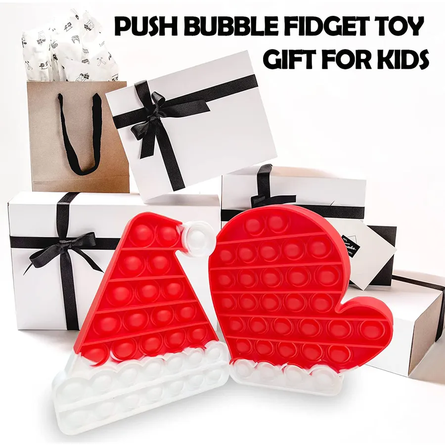Santa Hat Pop-It Fidget Kids Toy In Bulk — wholesale Fidgets & Sensory by the case