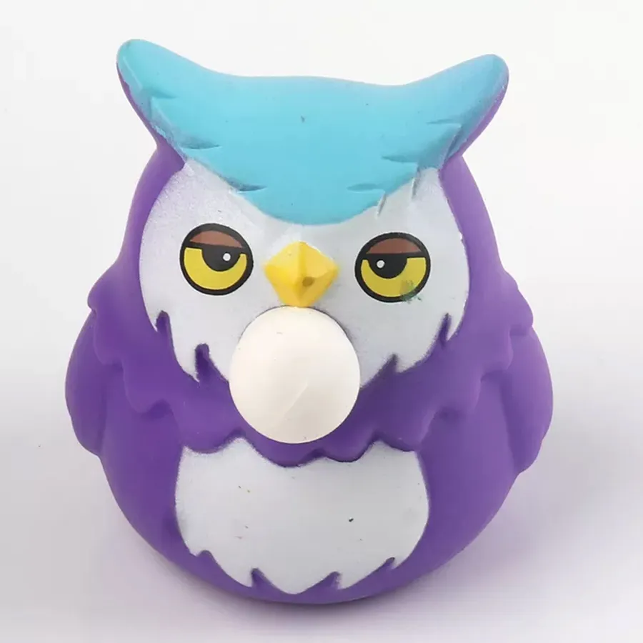 Squishy Toy Squeezy Owl Popping Balloon, Fidget Sensory Toy Stress Ball Set of 5 — wholesale Fidgets & Sensory by the case