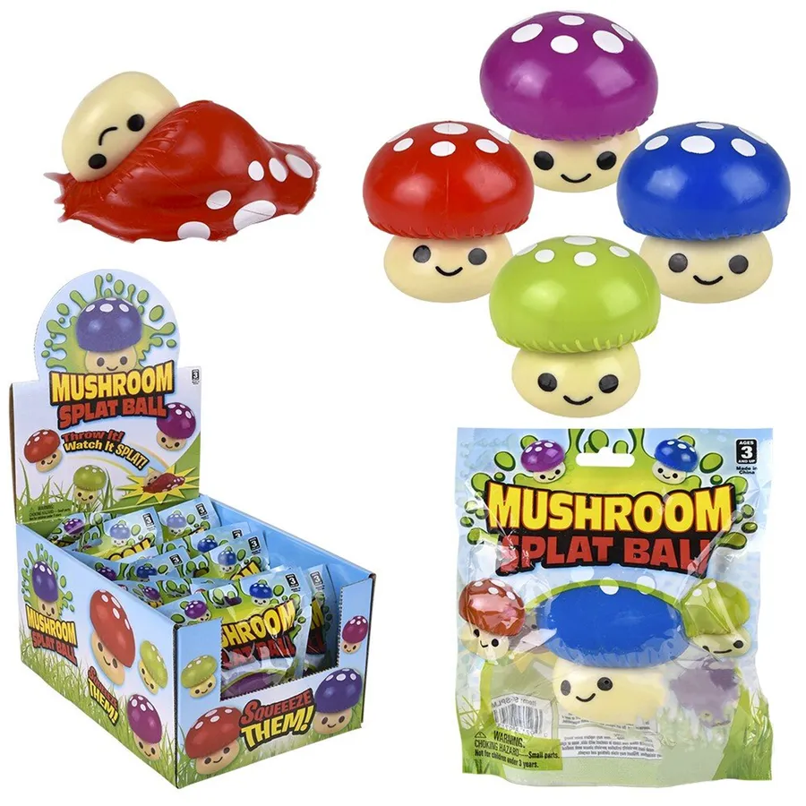 Splat Mushroom Sticky Squishy Kids Toy — wholesale Plush & Squishies by the case